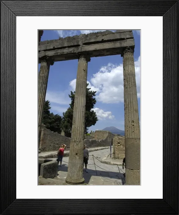 Framed Print : ITALY. Pompeii. Theater street. Roman art. Early Framed Print : ITALY. Pompeii. Theater street. Roman art. Early