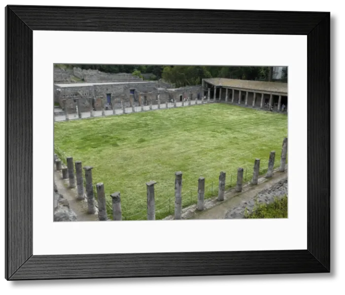 Framed Print : ITALY. Pompeii. Quadriportico of the theater. Roman Framed Print : ITALY. Pompeii. Quadriportico of the theater. Roman