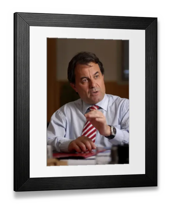 Framed Print : MAS i GAVARRӬArtur (1956). Catalan politician Framed Print : MAS i GAVARRӬArtur (1956). Catalan politician