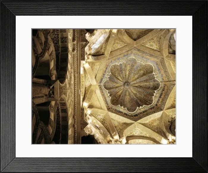 Framed Print : SPAIN. Cordoba. Mezquita (Mosque). Dome of the Mihrab Framed Print : SPAIN. Cordoba. Mezquita (Mosque). Dome of the Mihrab