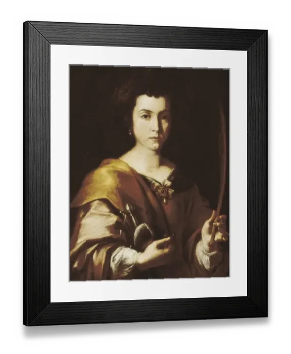 Framed Print : Santa Catalina. Anonymous copy of the original by Framed Print : Santa Catalina. Anonymous copy of the original by