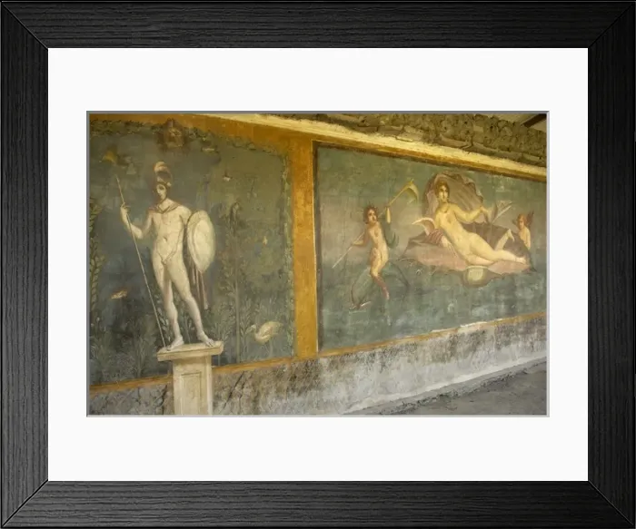 Framed Print : ITALY. Pompeii. Frescoes in the House of Venus in Framed Print : ITALY. Pompeii. Frescoes in the House of Venus in