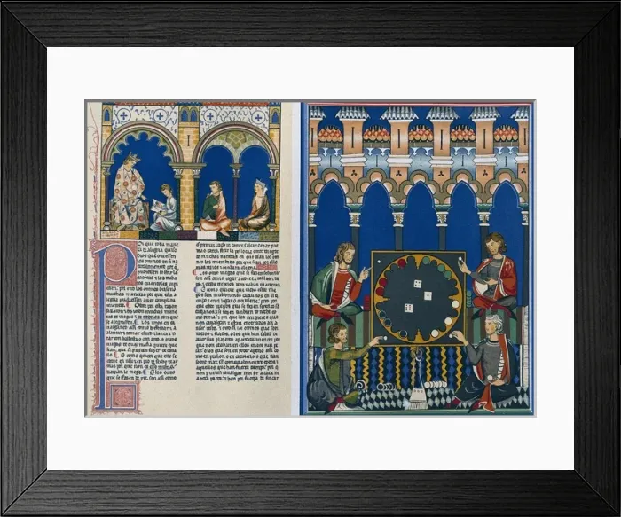 Framed Print : Alfonso X, called The Wise (1221-1284). Book of Framed Print : Alfonso X, called The Wise (1221-1284). Book of