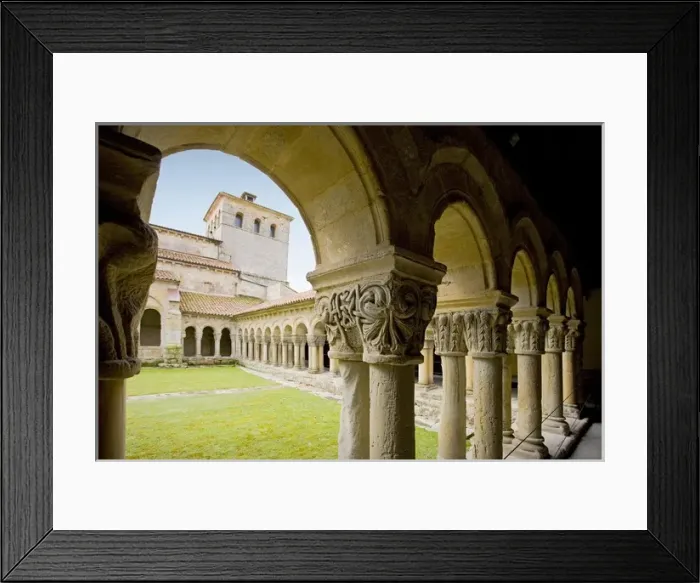 Framed Print : SPAIN. Santillana de Mar. St. Juliana Collegiate Framed Print : SPAIN. Santillana de Mar. St. Juliana Collegiate
