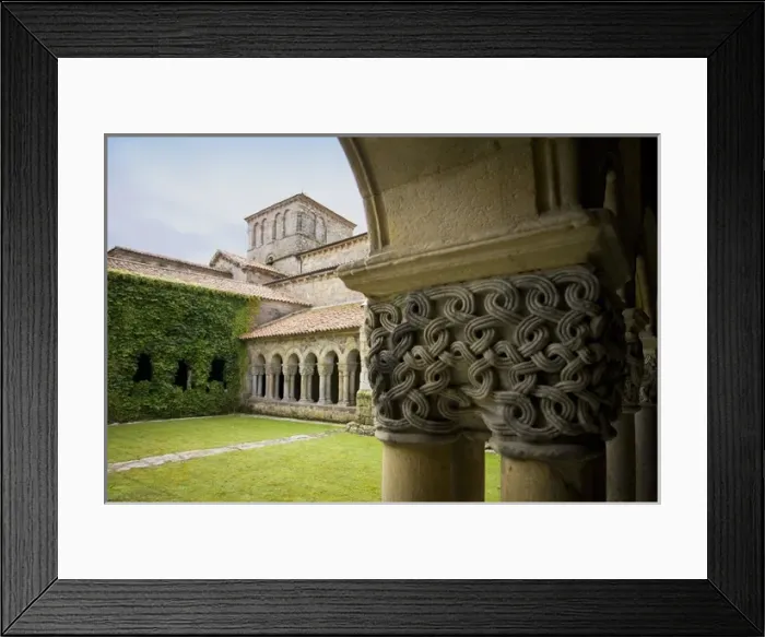 Framed Print : SPAIN. Santillana de Mar. St. Juliana Collegiate Framed Print : SPAIN. Santillana de Mar. St. Juliana Collegiate