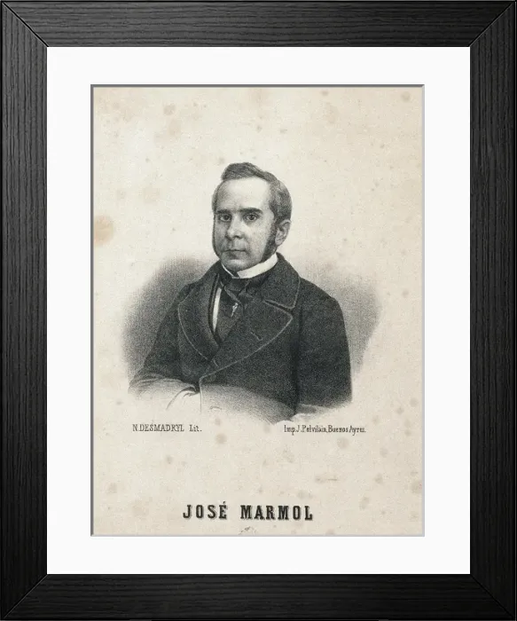 Framed Print : MARMOL, Jos頨1817-1871). Argentine journalist Framed Print : MARMOL, Jos頨1817-1871). Argentine journalist