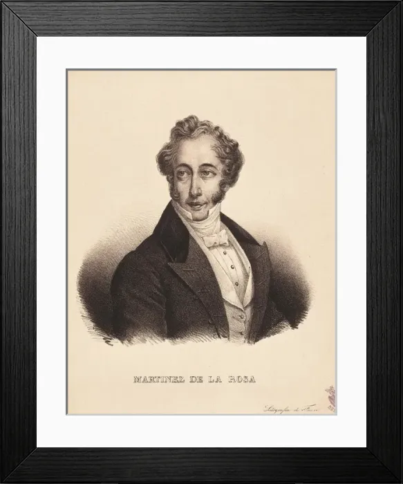 Framed Print : MARTINEZ DE LA ROSA, Francisco (1787-1862). Spanish Framed Print : MARTINEZ DE LA ROSA, Francisco (1787-1862). Spanish