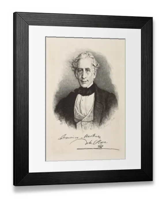 Framed Print : MARTINEZ DE LA ROSA, Francisco (1787-1862). Spanish Framed Print : MARTINEZ DE LA ROSA, Francisco (1787-1862). Spanish