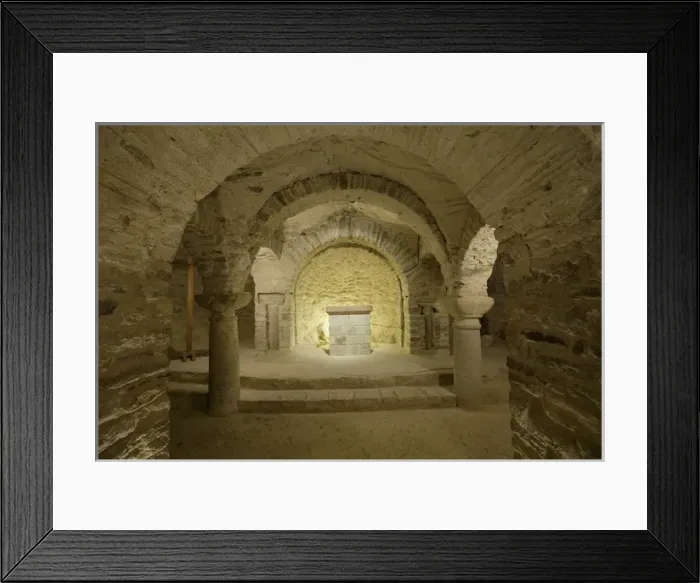 Framed Print : FRANCE. Casteil. Abbey of Sant Mart Framed Print : FRANCE. Casteil. Abbey of Sant Mart