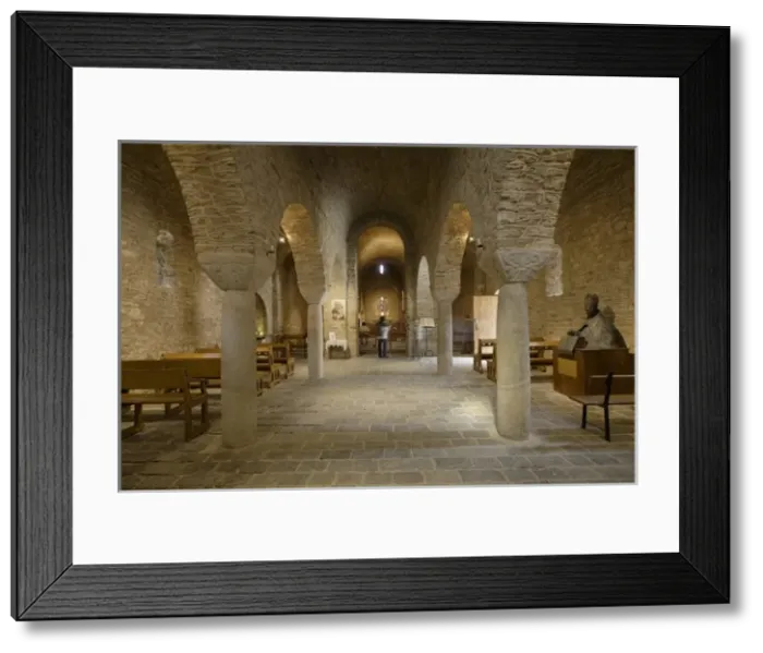 Framed Print : FRANCE. Casteil. Abbey of Sant Mart Framed Print : FRANCE. Casteil. Abbey of Sant Mart