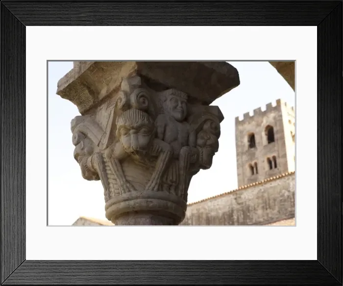 Framed Print : FRANCE. Codalet. Monastery of St. Michel of Cuixஅ Framed Print : FRANCE. Codalet. Monastery of St. Michel of Cuixஅ