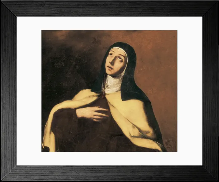Framed Print : TERESA of JESUS, Saint (1515-1582). RIBERA, Jos Framed Print : TERESA of JESUS, Saint (1515-1582). RIBERA, Jos