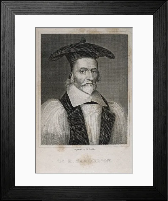 Framed Print : SANDERSON, Robert (1587-1663). English theologian Framed Print : SANDERSON, Robert (1587-1663). English theologian