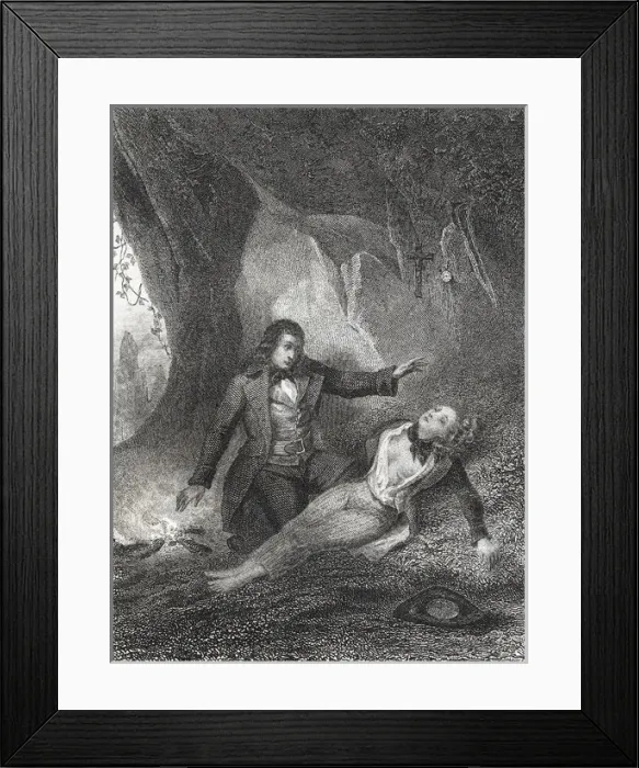Framed Print : LAMARTINE, Alphonse de (1790-1869). French politician Framed Print : LAMARTINE, Alphonse de (1790-1869). French politician