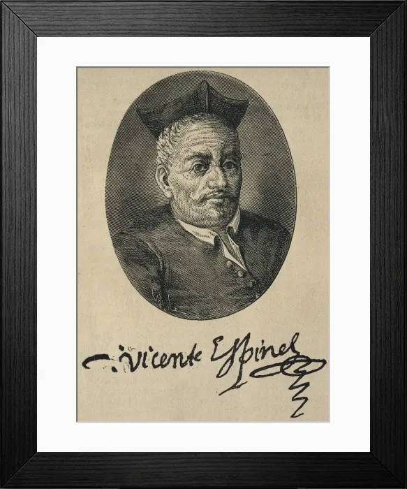 Framed Print : ESPINEL, Vicente (1550-1624). Spanish musician Framed Print : ESPINEL, Vicente (1550-1624). Spanish musician