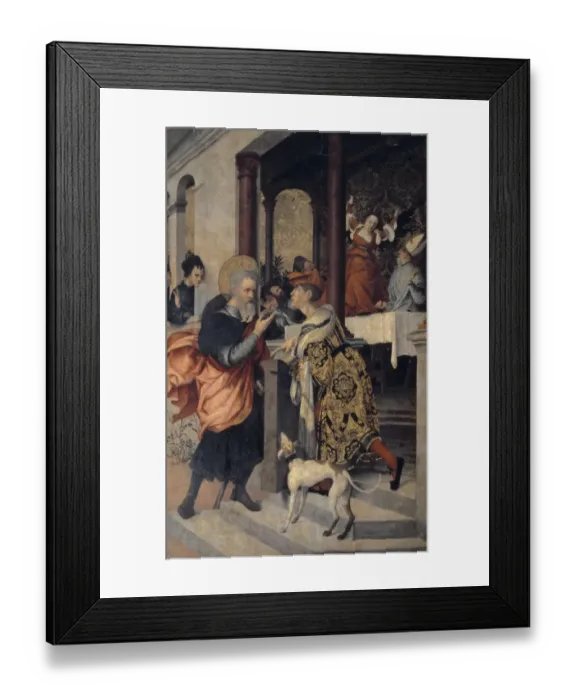 Framed Print : SAN FELIX, Master of (16th century). A scene of Framed Print : SAN FELIX, Master of (16th century). A scene of