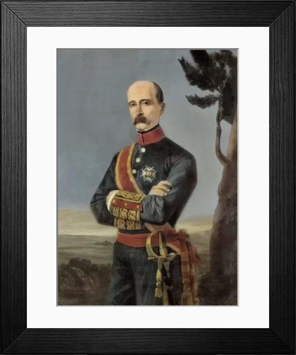 Framed Print : ROS DE OLANO, Antonio (1808-1886). Military man Framed Print : ROS DE OLANO, Antonio (1808-1886). Military man