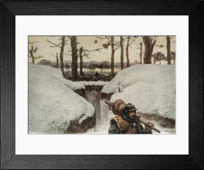 Framed Print : WWI. Les tranch饳blanches (white trenches) Framed Print : WWI. Les tranch饳blanches (white trenches)