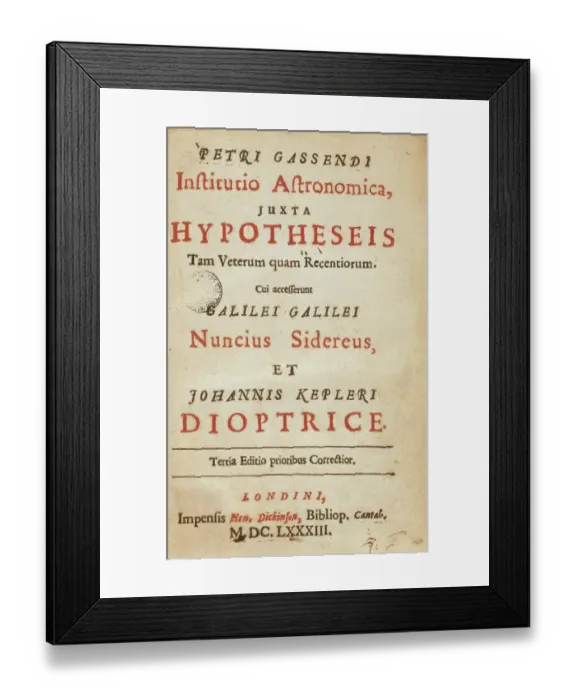 Framed Print : Gassendi, Pierre (1592-1665). French philosopher Framed Print : Gassendi, Pierre (1592-1665). French philosopher