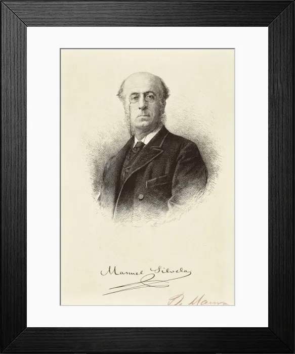 Framed Print : SILVELA Y LA VIELLEUZE, Manuel (1830-1892). Spanish Framed Print : SILVELA Y LA VIELLEUZE, Manuel (1830-1892). Spanish