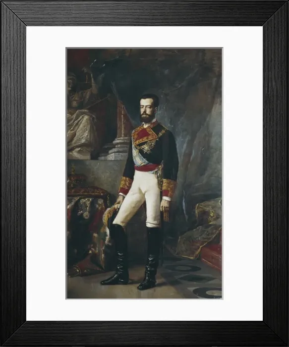 Framed Print : PALMAROLI GONZALEZ, Vicente (1834-1896). Amadeo Framed Print : PALMAROLI GONZALEZ, Vicente (1834-1896). Amadeo
