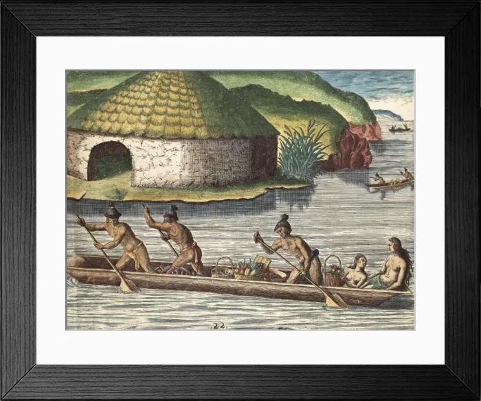 Framed Print : BRY, Theodor de (1528-1598). Brevis narratio eorum Framed Print : BRY, Theodor de (1528-1598). Brevis narratio eorum