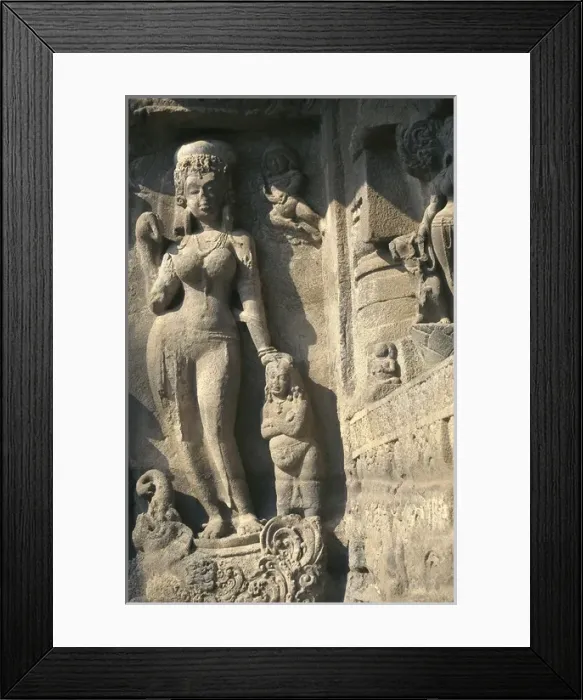 Framed Print : INDIA. Ellora. Ellora Caves. Ellora. Cave 21. Hindu Framed Print : INDIA. Ellora. Ellora Caves. Ellora. Cave 21. Hindu