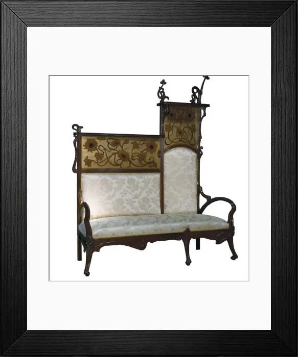 Framed Print : BUSQUETS i JANɬJoan (1874-1949). Sofa. 1899. Modernism Framed Print : BUSQUETS i JANɬJoan (1874-1949). Sofa. 1899. Modernism