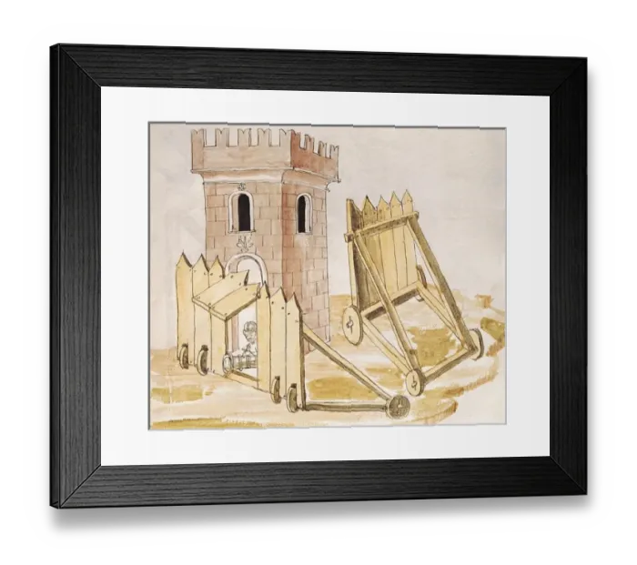 Framed Print : VALTURIO, Roberto (1405-1475). De re militari. 1446 Framed Print : VALTURIO, Roberto (1405-1475). De re militari. 1446