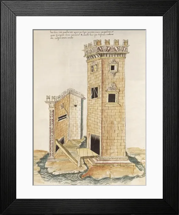 Framed Print : VALTURIO, Roberto (1405-1475). De re militari. 1446 Framed Print : VALTURIO, Roberto (1405-1475). De re militari. 1446