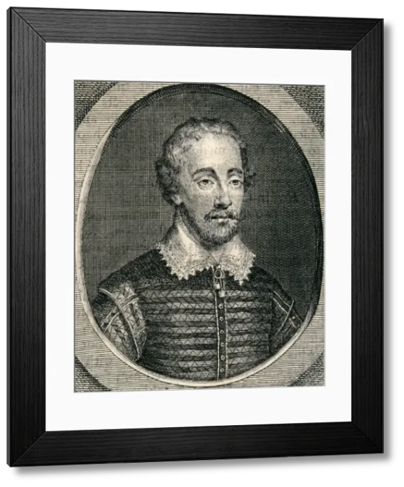 Framed Print : SPENSER, Edmund (1552-1599). English poet. Engraving Framed Print : SPENSER, Edmund (1552-1599). English poet. Engraving