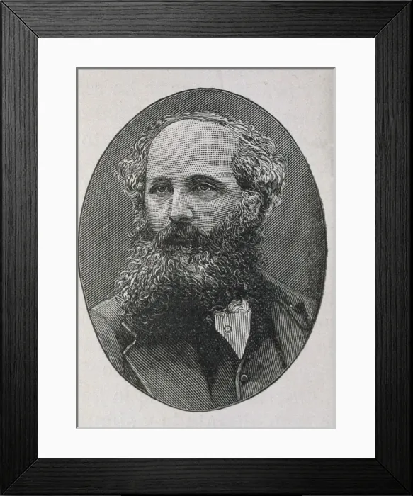 Framed Print : MAXWELL, James Clerk (1831-1879). Scottish theoretical Framed Print : MAXWELL, James Clerk (1831-1879). Scottish theoretical