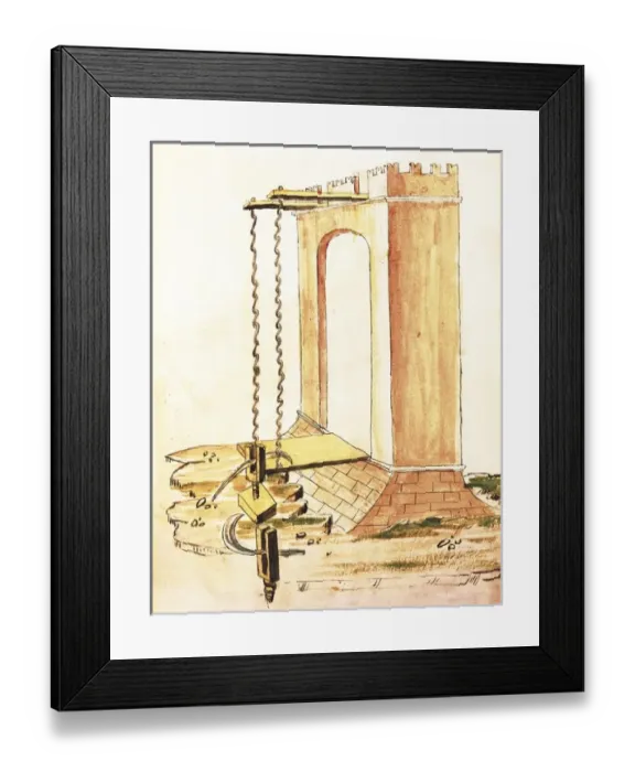 Framed Print : VALTURIO, Roberto (1405-1475). De re militari. 1446 Framed Print : VALTURIO, Roberto (1405-1475). De re militari. 1446