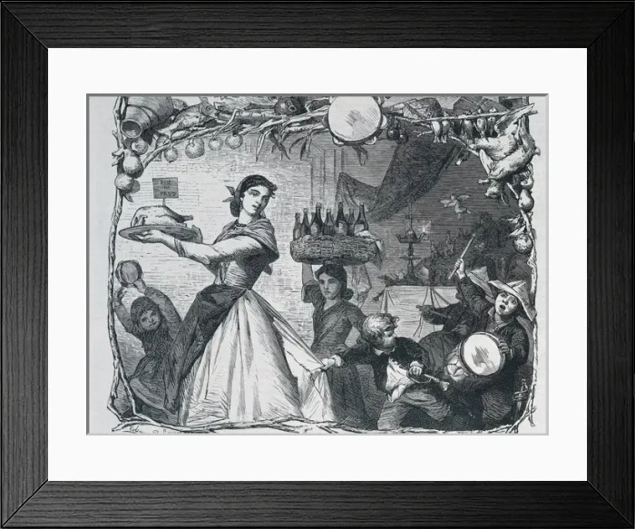 Framed Print : DOMINGUEZ BECQUER, Valeriano (1834-1870). Alegor Framed Print : DOMINGUEZ BECQUER, Valeriano (1834-1870). Alegor