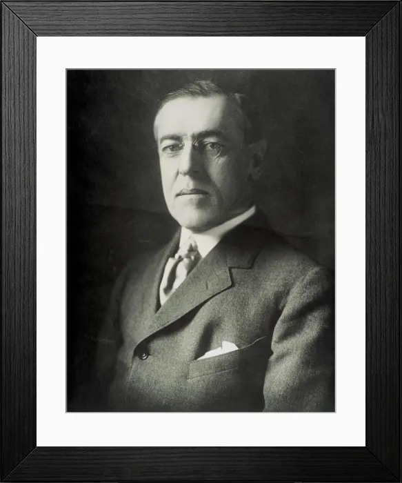 Framed Print : Wilson, Woodrow (1856-1924). US President (1913-1921) Framed Print : Wilson, Woodrow (1856-1924). US President (1913-1921)