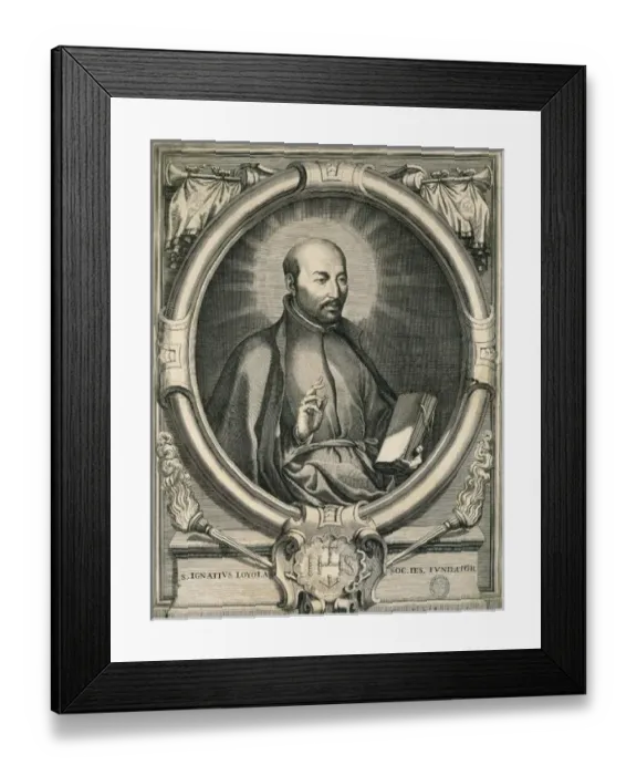 Framed Print : Loyola, Saint Ignacius of (1491-1556). Spanish religious Framed Print : Loyola, Saint Ignacius of (1491-1556). Spanish religious