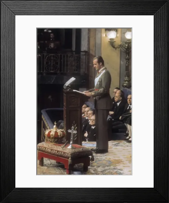 Framed Print : JUAN CARLOS I of Spain (1938). King of Spain Framed Print : JUAN CARLOS I of Spain (1938). King of Spain