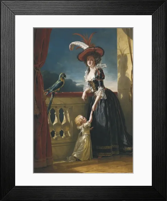 Framed Print : LABILLE-GUIARD, Adela拉(1749-1803). Louise-Elisabeth Framed Print : LABILLE-GUIARD, Adela拉(1749-1803). Louise-Elisabeth