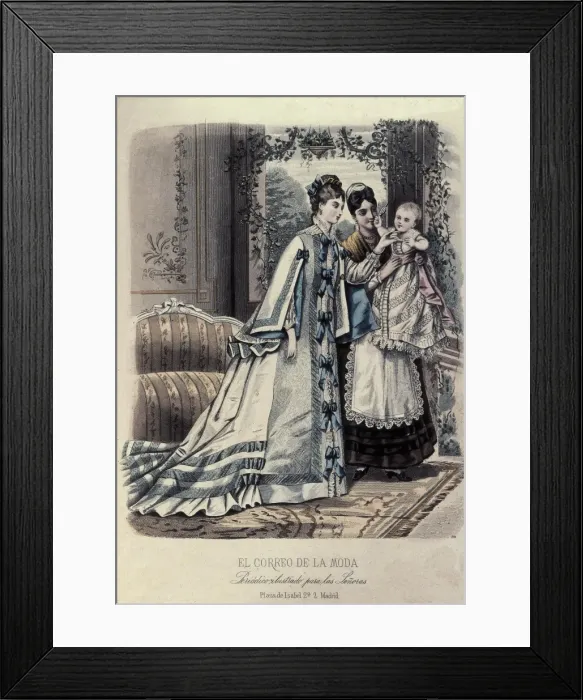 Framed Print : El Correo de la Moda. Perio ilustrado para las Framed Print : El Correo de la Moda. Perio ilustrado para las