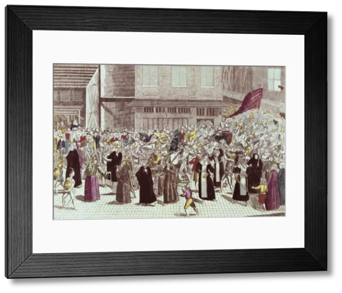 Framed Print : Procession of the Holy League against Henry IV Framed Print : Procession of the Holy League against Henry IV