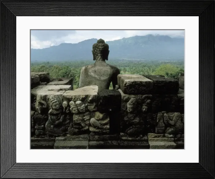 Framed Print : Borobudur Temple. 9th c. INDONESIA. CENTRAL JAVA Framed Print : Borobudur Temple. 9th c. INDONESIA. CENTRAL JAVA