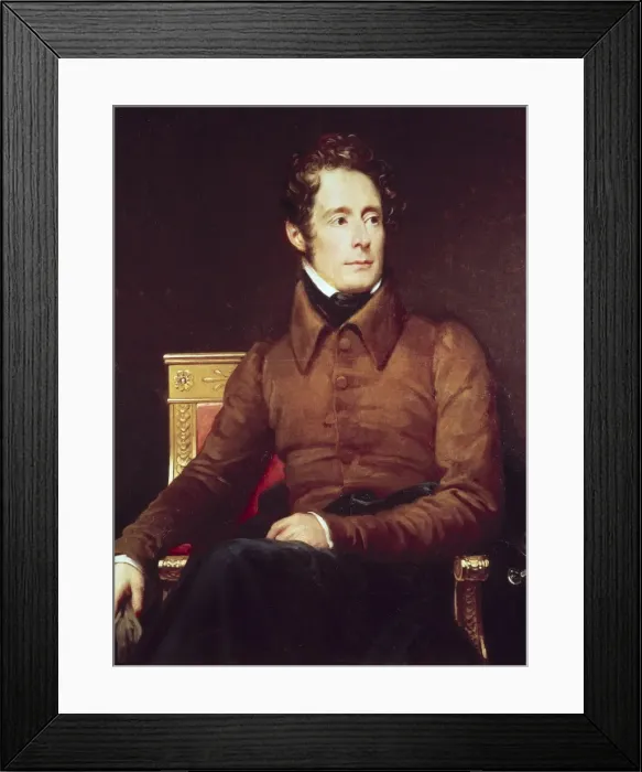 Framed Print : LAMARTINE, Alphonse de (1790-1869). French politician Framed Print : LAMARTINE, Alphonse de (1790-1869). French politician