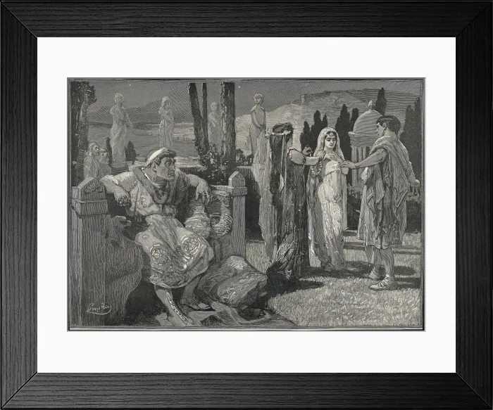 Framed Print : NERO, Lucius Domitius Nero Claudius (37-68). Roman Framed Print : NERO, Lucius Domitius Nero Claudius (37-68). Roman