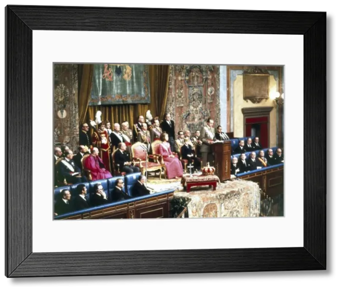 Framed Print : JUAN CARLOS I of Spain (1938). King of Spain Framed Print : JUAN CARLOS I of Spain (1938). King of Spain