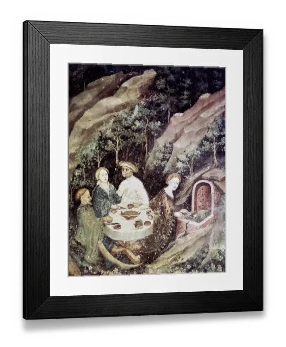 Framed Print : Cycle of the Months. 1391-1407. ITALY. Trento. Castle Framed Print : Cycle of the Months. 1391-1407. ITALY. Trento. Castle
