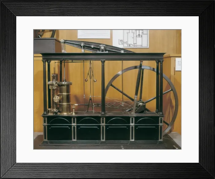 Framed Print : Reconstruction of the steam engine. 1765. FRANCE Framed Print : Reconstruction of the steam engine. 1765. FRANCE