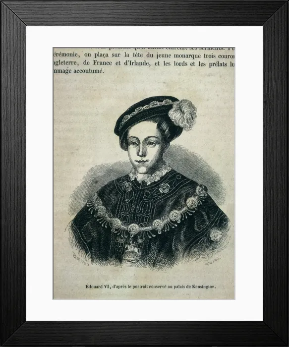 Framed Print : EDWARD VI of England (1537-1553). King of England Framed Print : EDWARD VI of England (1537-1553). King of England