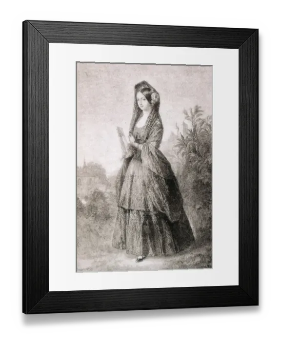 Framed Print : MARIA LUISA FERNANDA de BorbBorb1832-1897) Framed Print : MARIA LUISA FERNANDA de BorbBorb1832-1897)
