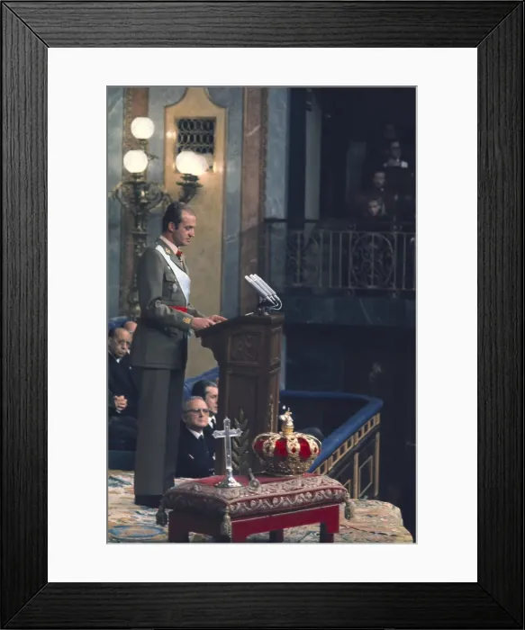 Framed Print : The Cortes Generales proclaimed Juan Carlos King Framed Print : The Cortes Generales proclaimed Juan Carlos King