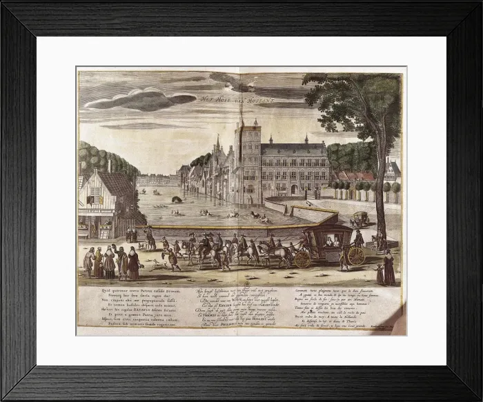 Framed Print : Het Hoff van Hollant. Engraving. FRANCE. ΌE-DE-FRANCE Framed Print : Het Hoff van Hollant. Engraving. FRANCE. ΌE-DE-FRANCE